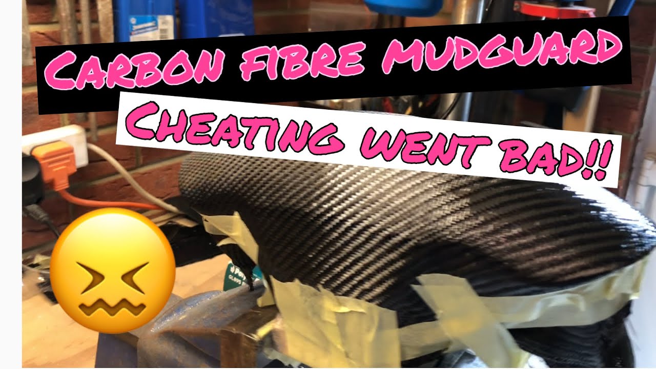 Making a Carbon fibre mudguard, with out a mold !!!