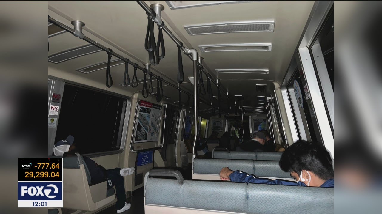 BART passengers stuck on stalled train in Transbay Tube for hours