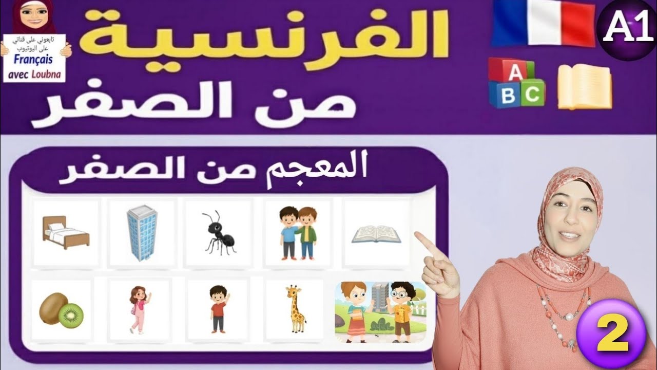 📚الدرس 2 للمعجم 🇫🇷: ذاكرة الصور: أقوى طريقة لحفظ الكلمات الفرنسية من الصفر! #فرنسية_للمبتدئين