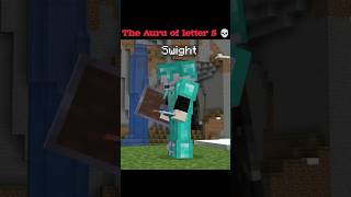 The Aura of Letter S 💀😈☠️||#minecraft #gaming #edit
