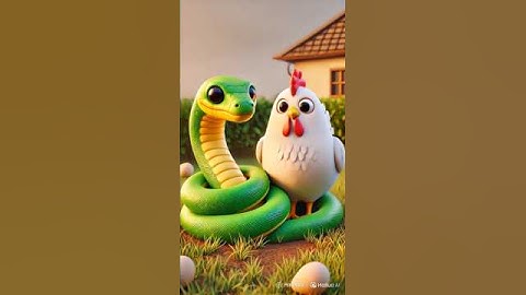 A lovely story of a hen and a python  #shorts  #ai #hen  #snake  #trending