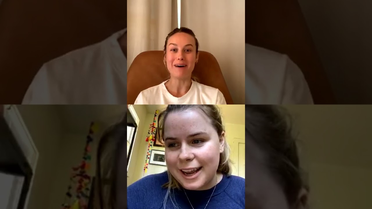 Brie Larson is sharing her feelings through questions and answers in a live session