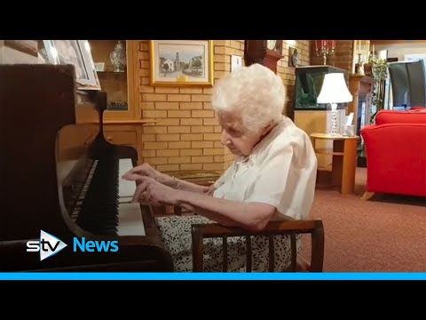 98-year-old has nearly completed a 100-day piano challenge for charity