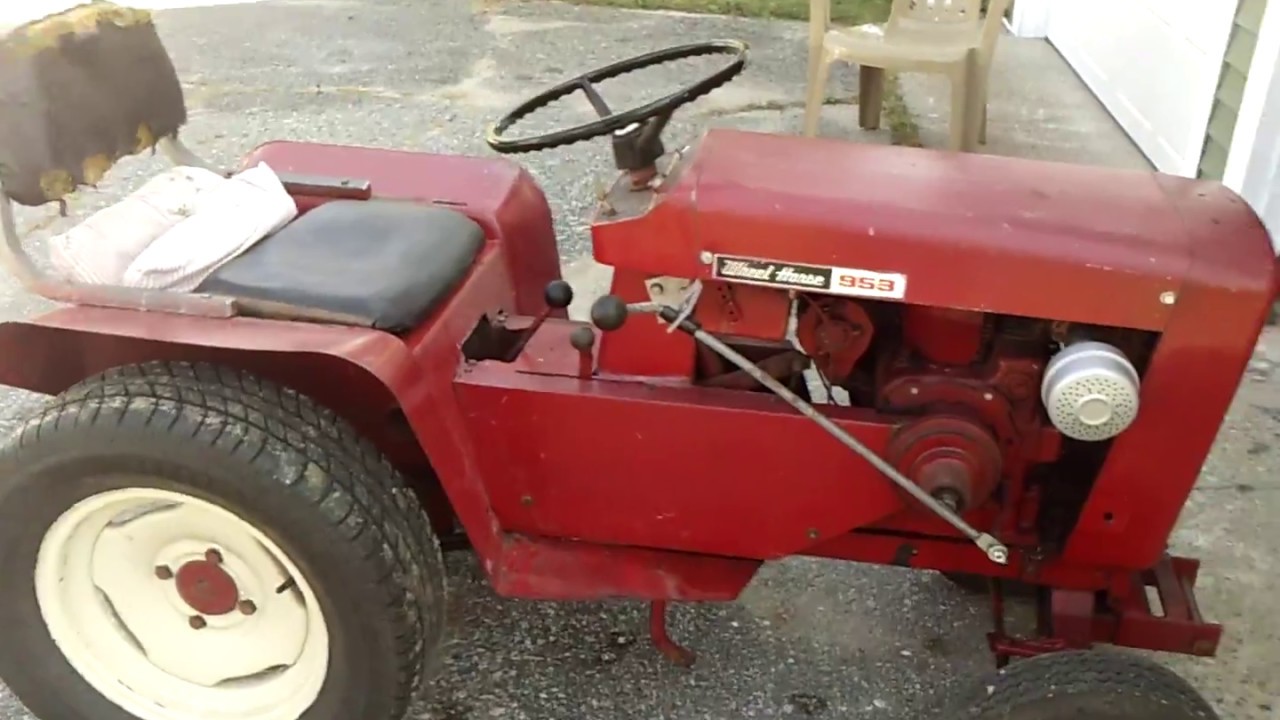 wheel horse 953 new muffler install and walk around