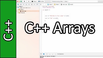 Introduction to Arrays - C++ Programming Tutorial #27 (PC / Mac 2015)