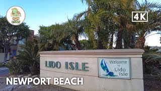 [4K] Friday Evening | Newport Beach | Lido Isle | Walking tour