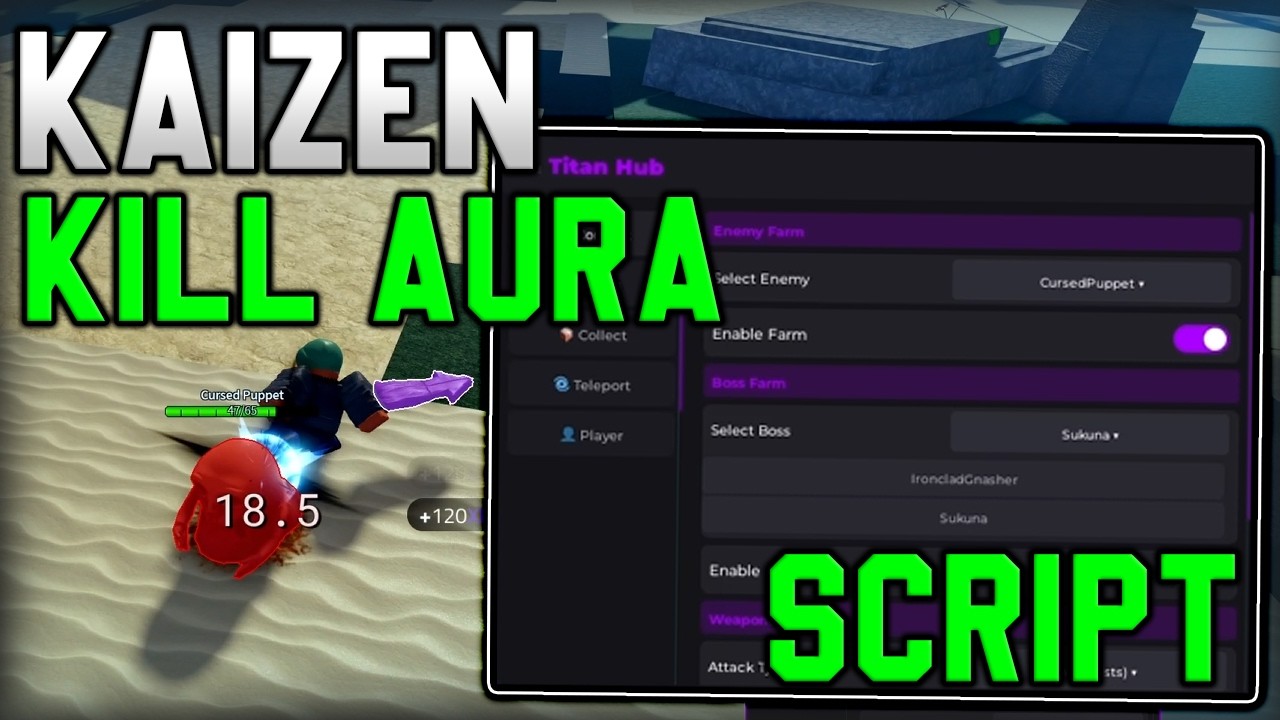 [⛓️ОБЯЗАТЕЛЬНЫЕ ОБЕТЫ] Новый скрипт Kaizen: автоматическое фарм, мгновенное убийство, фарм сундук...