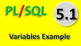 Variable example program in PL/SQL | Part -5.1 | In Hindi by Tech Talk Tricks