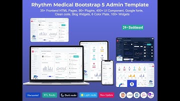 Rhythm- Best Responsive Medical Dashboard With Bootstrap UI Kit