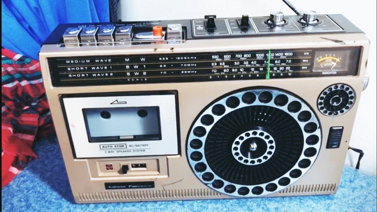 d*7様 National TV-Radio-Cassette Recorder National Panasonic RX-565D 3 band radio cassette recorder tape