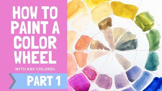 Let's Paint Color Wheels in Watercolor!