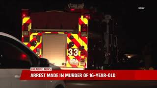 Arrest Made In Murder Of 16-Year-Old
