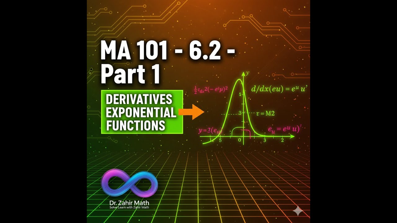 MA 101- 6.2 - Part 1 - Module 3 - Derivatives of Exponential Functions ...