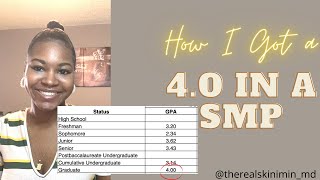 How I Got a 4.0 in an  SMP (Special Masters Program)