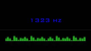 ⒽⓏ| 1323 hz Pure Tone Frequency| NO Music , For Meditation, Testing. Black Screen