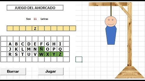 Aprenda a crear el juego del ahorcado en Excel y VBA, contiene el código en un documento.