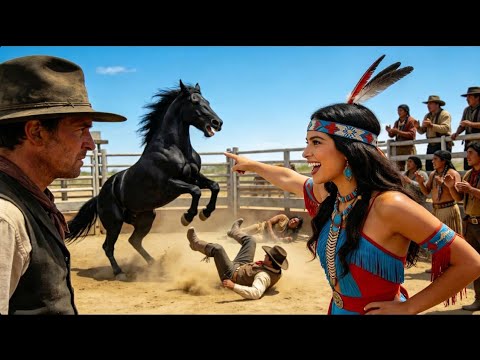 The Apache Woman Mocked a Cowboy: “If You Can Tame That Wild HorseI’ll Marry You.” | Wild West Story