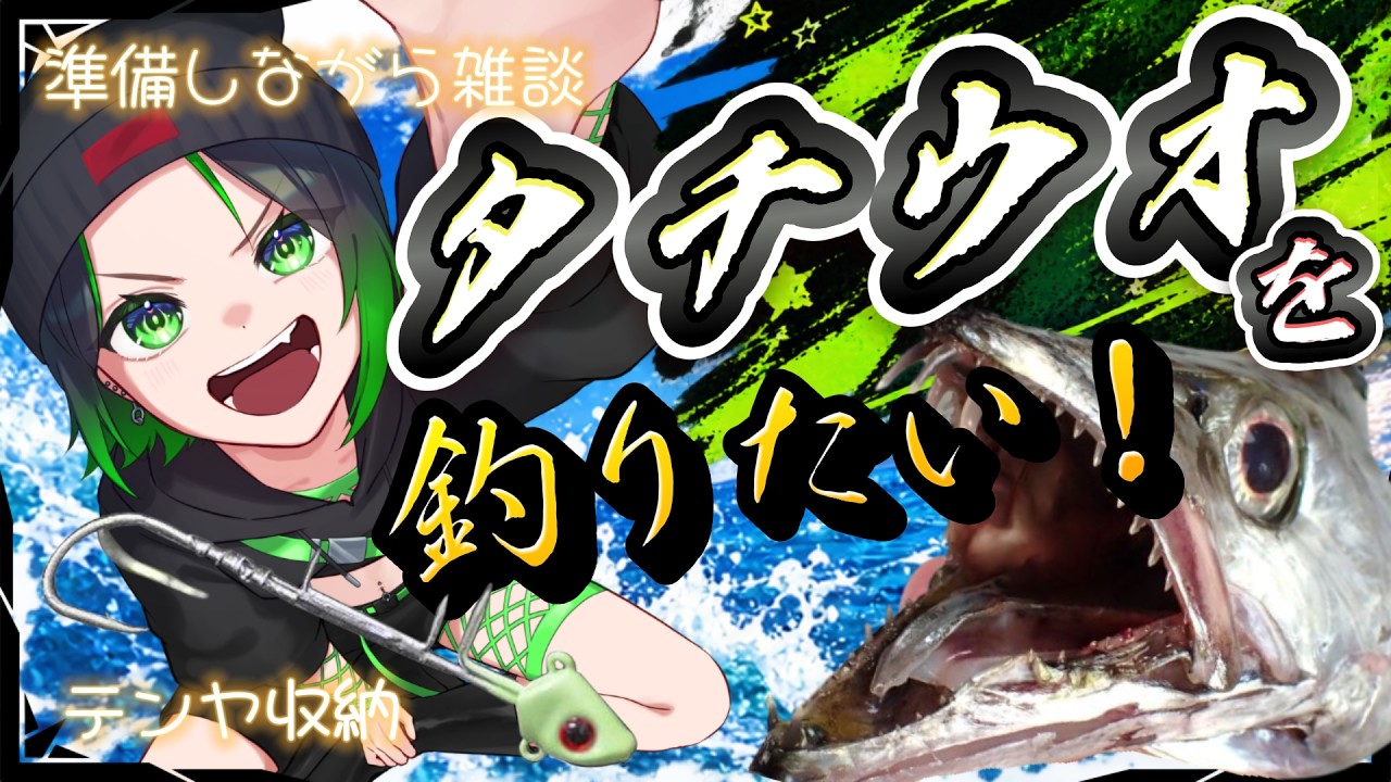 【初心者釣りガール】タチウオを陸から釣りたいんだよねえ!