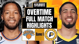 INDIANA PACERS VS NEW YORK KNICKS GAME 1 OVERTIME THRILLER | May 21, 2025 | NBA Playoffs Highlights