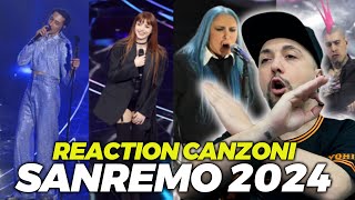 REACTION ALLE CANZONI DI SANREMO 2024