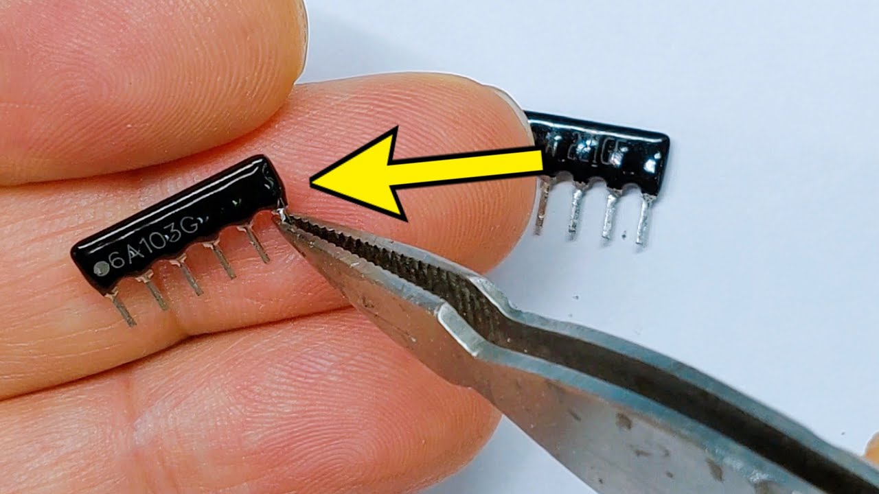 171.어레이저항 설명 및 납땜ㅣArray resistor description and soldering. - YouTube