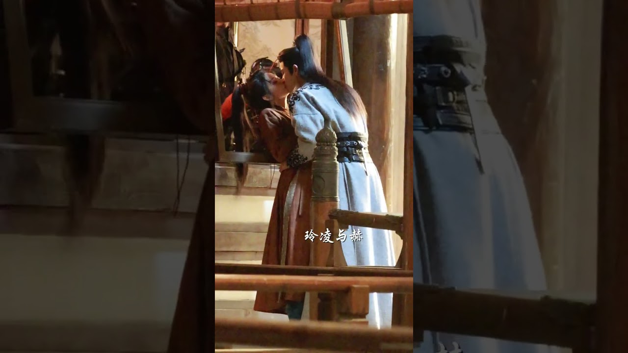 Xie Zheng kissing reuters 🔥 #zhanglinghe #tianxiwei #chasingjade #chinesedrama