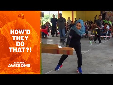 Knife Handling Competitor | How'd They Do That?!
