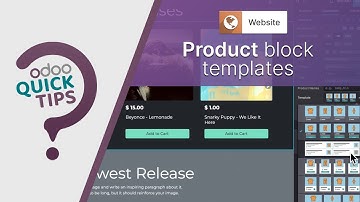 Odoo Quick Tips - Product block templates [Website]