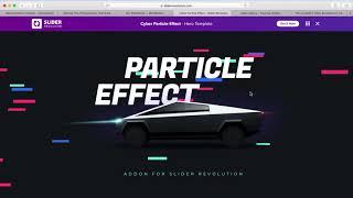 How to Use Slider Revolution 6 Add On Features (particles! slicey! bubble more and more!)