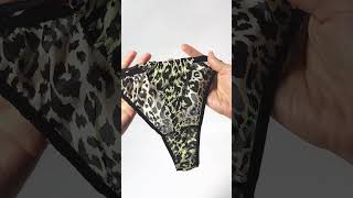 Big cat energy, silk softness. New leopard thongs&panties collection is here. 🐆✨