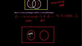 Types of sets exercise - Disjoint sets and intersecting sets
