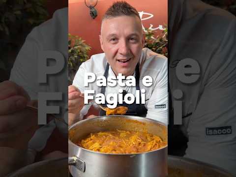 PASTA E FAGIOLI 🫘 #chefrufini #pastaefagioli #fagioli