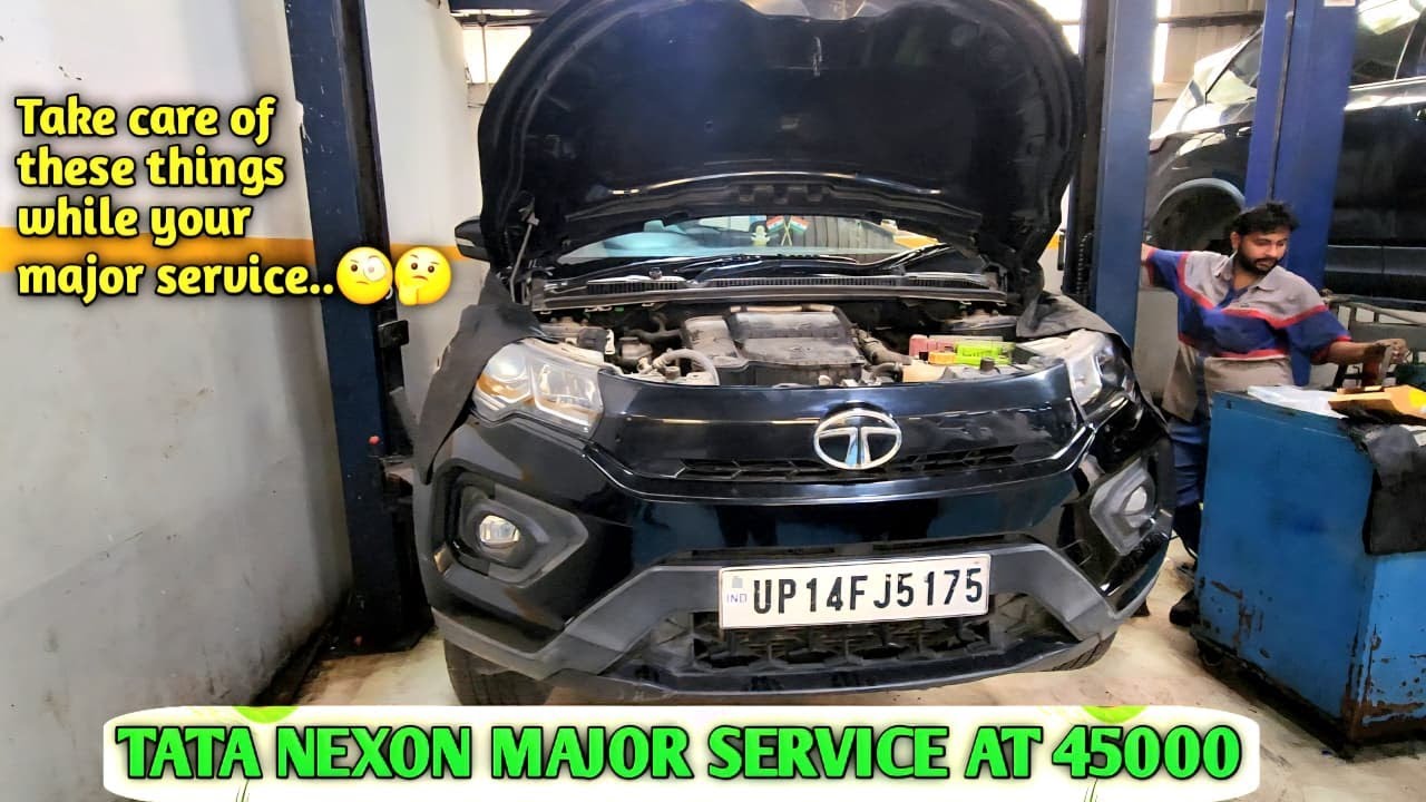 TATA NEXON FULL DETAILED MAJOR SERVICE AT 45000 2025