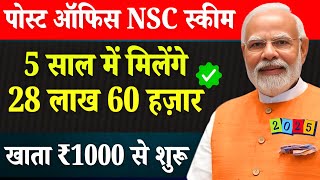 Post Office NSC (National Saving Certificate) Scheme  - Full Details | Post office Best Scheme 2025