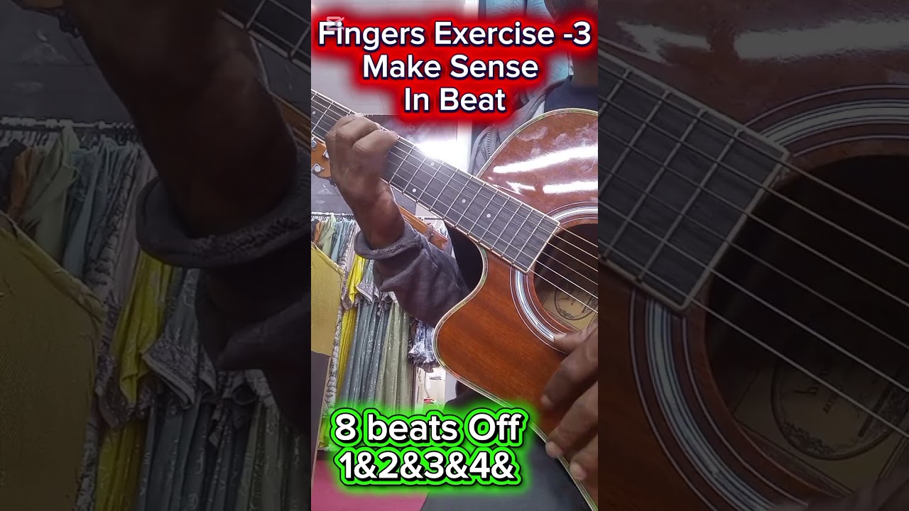 Guitar Fingers (Exercise-3) In Beats| 