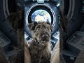 the key to aligning the pyramids with a cute space pup