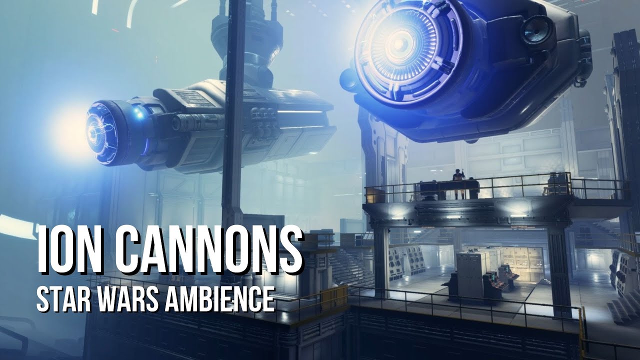 Rebel Cruiser Ion Cannons | Star Wars Ambience | Weapon Fire, Space Battle Ambience