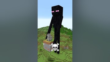 Minecraft Enderman Build Battle - Noob vs Pro vs Hacker vs God #shorts #minecraft