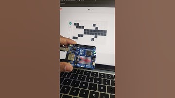 Led Dot Matrix on Arduino #shorts