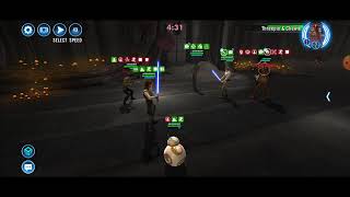 [3v3] JTR/BB-8/Poe (speed up) vs CLS/Chewpio/C-3PO: 56 banners