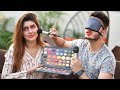 Doing MAKEUP while blindfolded | Honest Hour