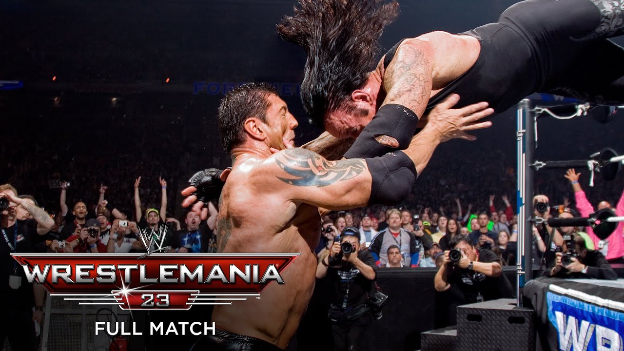 FULL MATCH   Batista vs The Undertaker  World Heavyweight Title Match WrestleMania 23