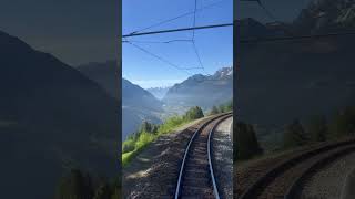 Just your casual train ride through Switzerland