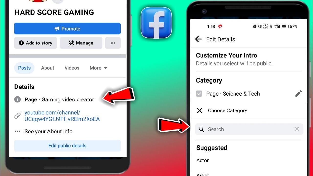 Facebook page category Kaise change Karen || how to change Facebook ...
