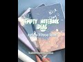 Empty notebook ideas shorts fyp