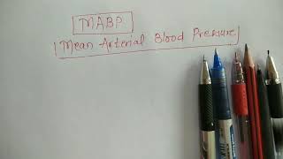 Mean Arterial Blood Pressure-Formula