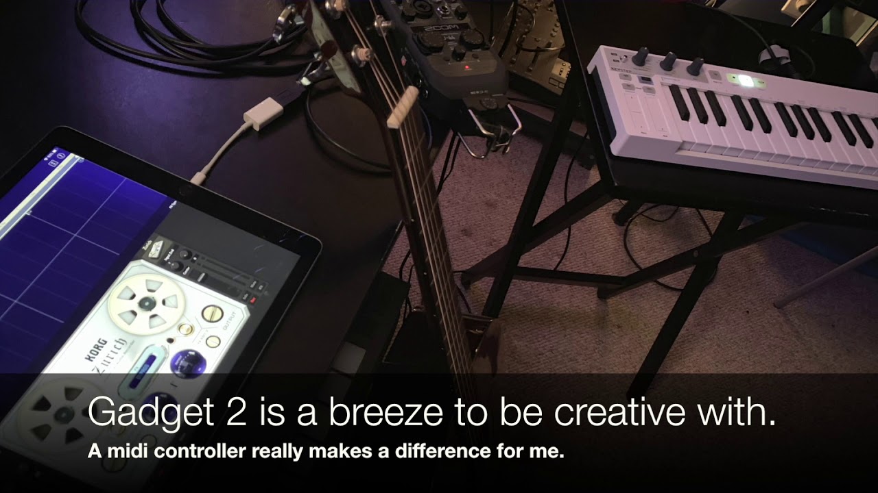 First Korg Gadget 2 Song, using new Gadgets Pompei and Memphis - YouTube