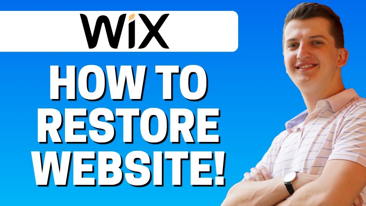 How To Restore Website In Wix