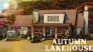 Autumn Lakehouse | The Sims 4 | Speed Build |✨Voiceover✨