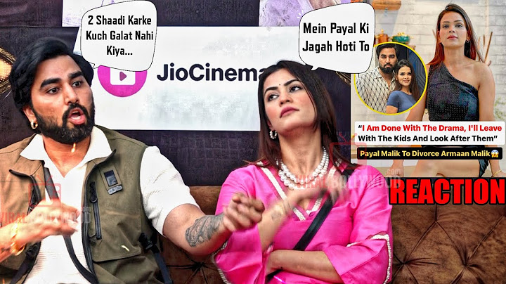 Armaan Malik and Kritika Reaction on Payal Taking Divorce after Bigg Boss | Media Bashing Them
